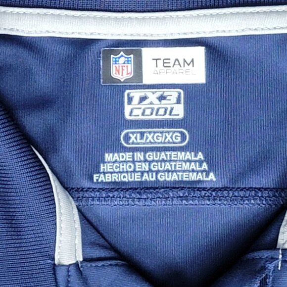 Men's NFL Team Apparel TX3 Cool Navy New England Patriots Polo Shirt - XL - Picture 5 of 5